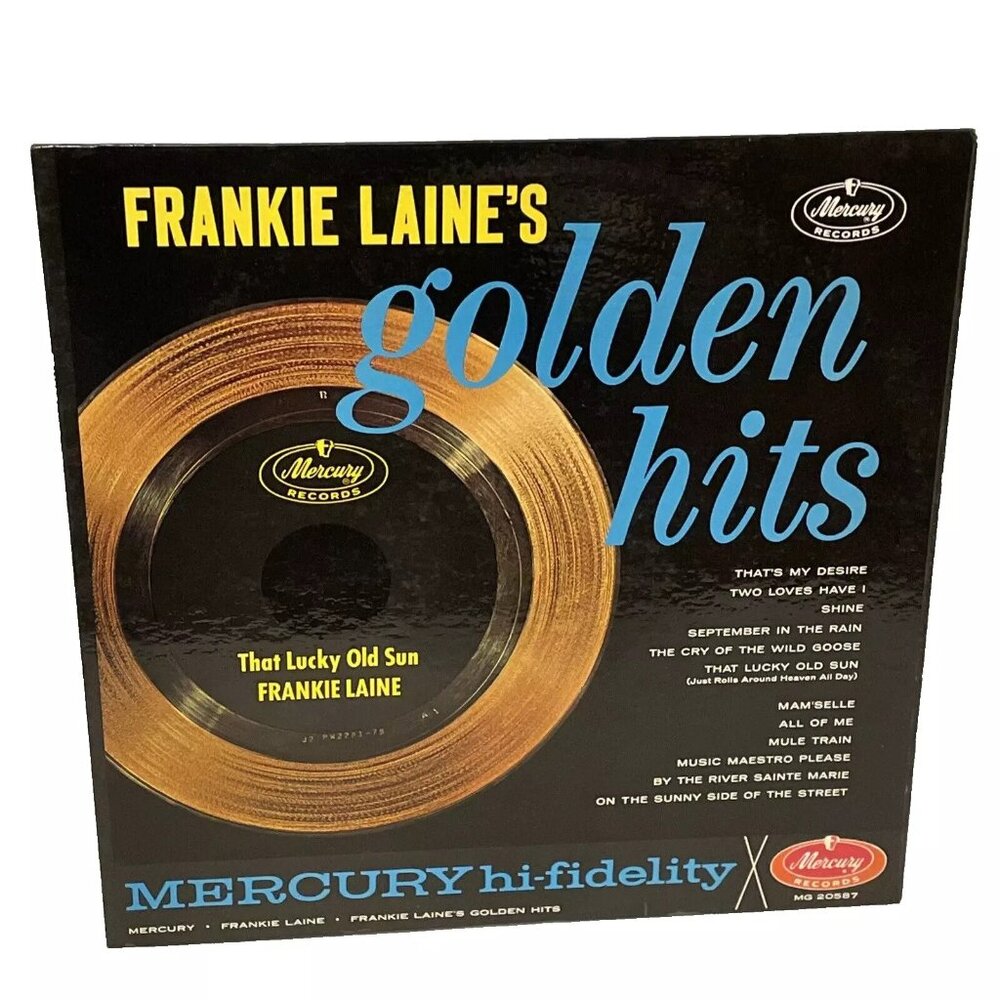 Frankie Laine's Golden Hits (Vinyl, 1960) Mercury MG-20587 VG+ LP Record Album